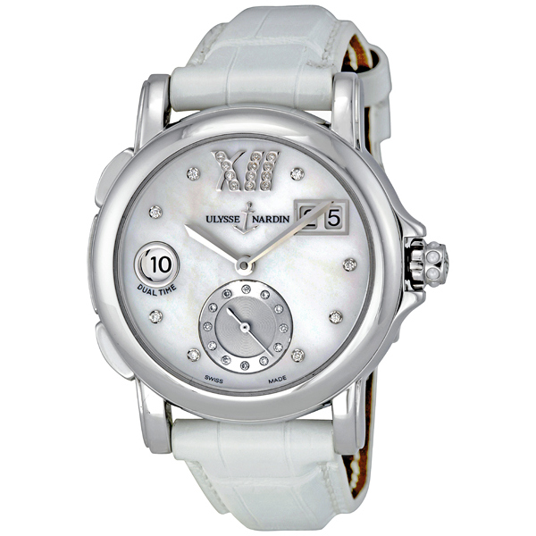 Ulysse Nardin White Mother of Pearl Automatic Diver Watch - 42mm, Swiss Movement