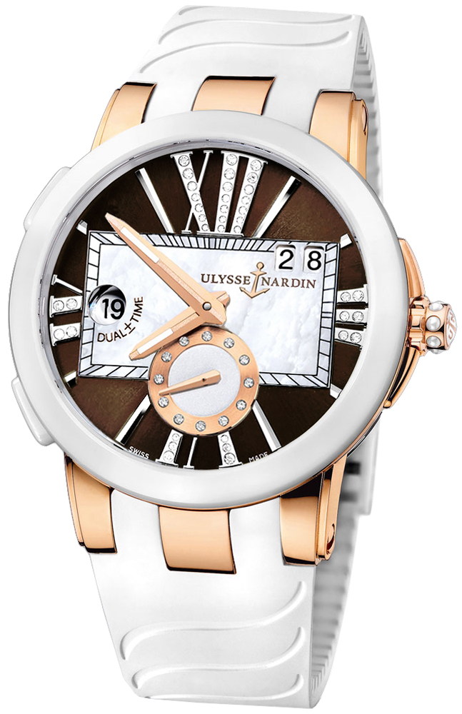 Ulysse Nardin Swiss Clone Diver Chrono 246-10-3-30-05 Jet Black Face 200m Water Resistant Watch