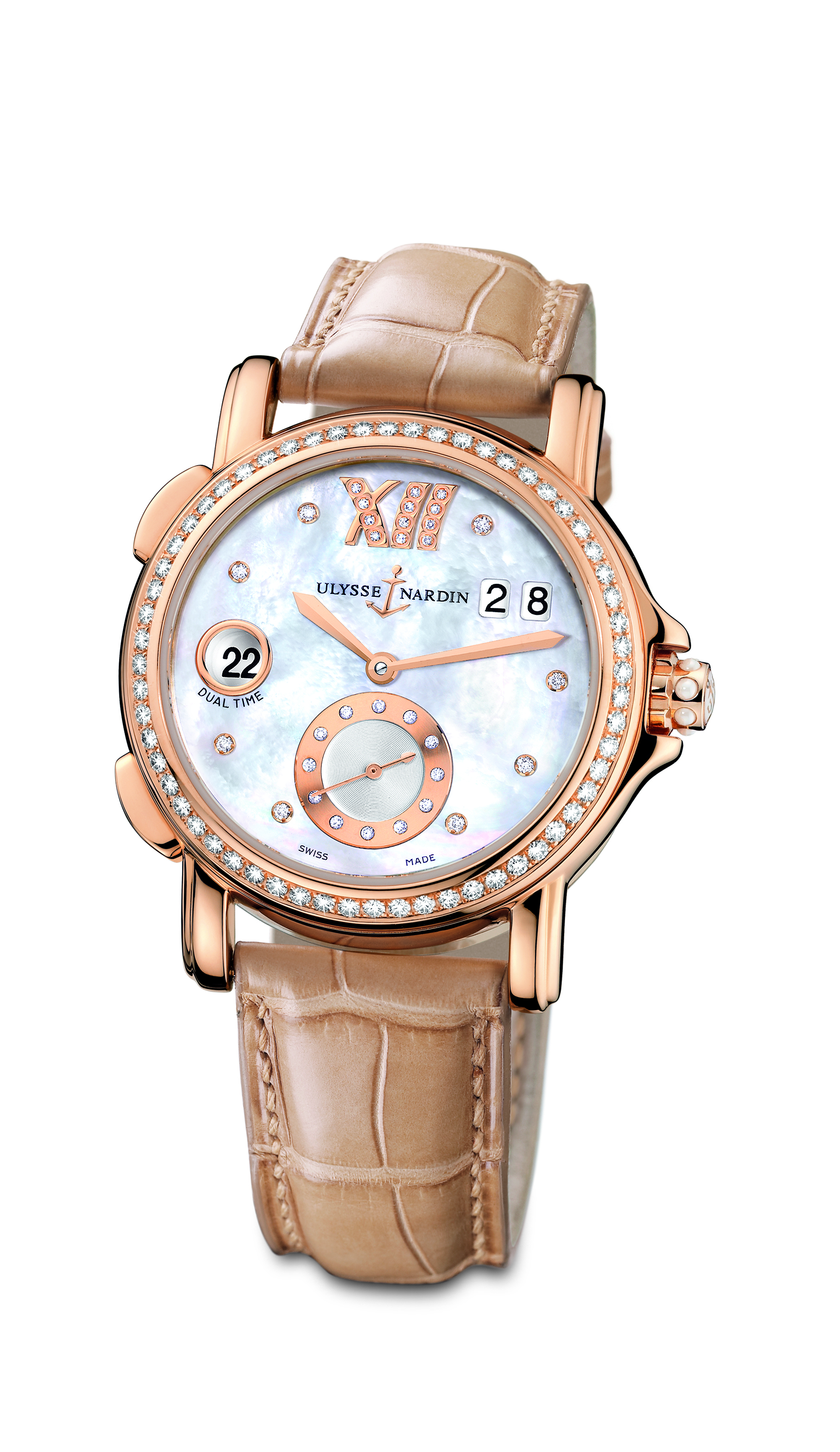 Ulysse Nardin Dive Timepiece 39mm White Pearl Bezel Automatic Watch