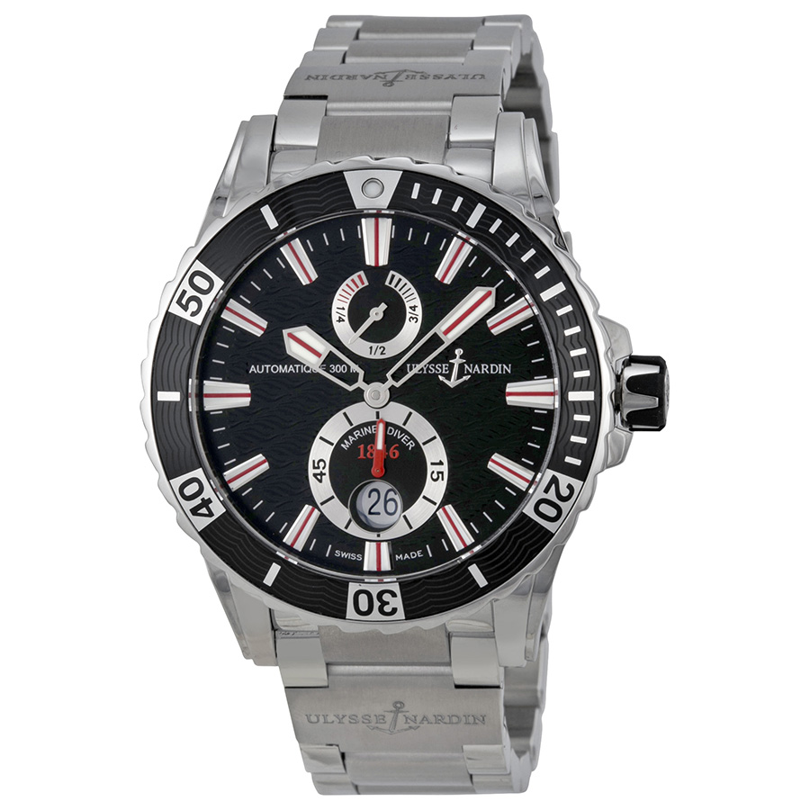 Ulysse Nardin 263-10-7M/92 Clone - Swiss Automatic - Steel Case - Black Face - 42mm Dive Watch