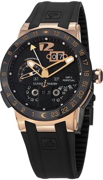 Ulysse Nardin Diver's Precision Replica - Stainless Steel - Jet Black Dial - Automatic - 200m Water-Resistant Watch