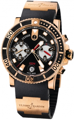 Ulysse Nardin Swiss Clone 8006-102-3a/92 Automatic Jet Black Face 43mm Water-Resistant Watch