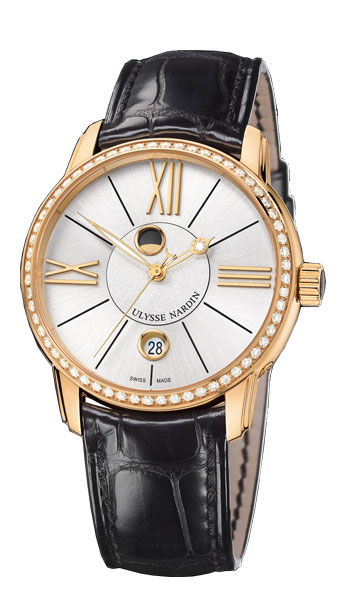 Ulysse Nardin Classico Luna Moonphase Black Chronograph Luxury Replicas