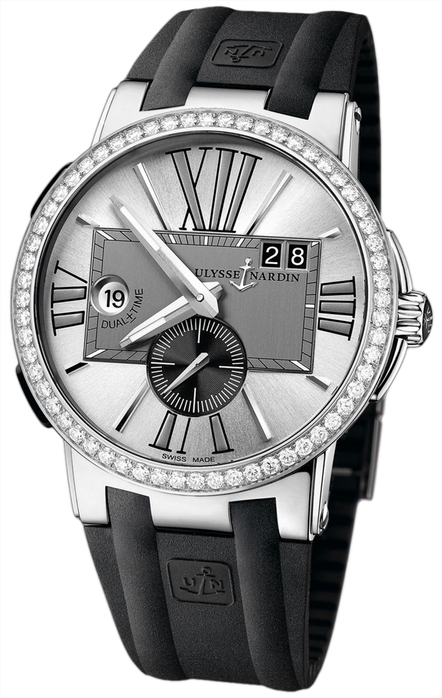 Swiss Elegance Ulysse Nardin Executive Automatic Blue Face Mens Watch 43mm