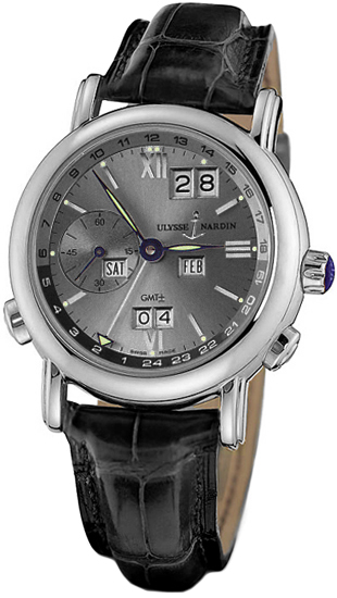 Ulysse Nardin GMT Chrono Master Automatic Black Ceramic Mens Watch - 42mm