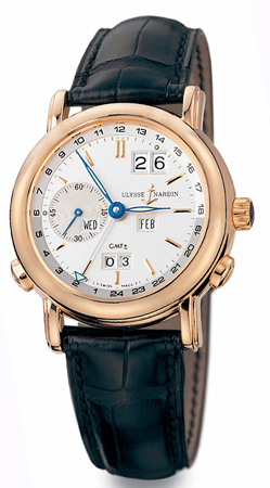 Ulysse Nardin GMT Masterpiece 326-22 Rose Gold Chronograph Watch