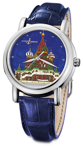 Ulysse Nardin Kremlin 139-10: Prestige Automatic Chronograph Watch - Stainless Steel & Ruby Dial