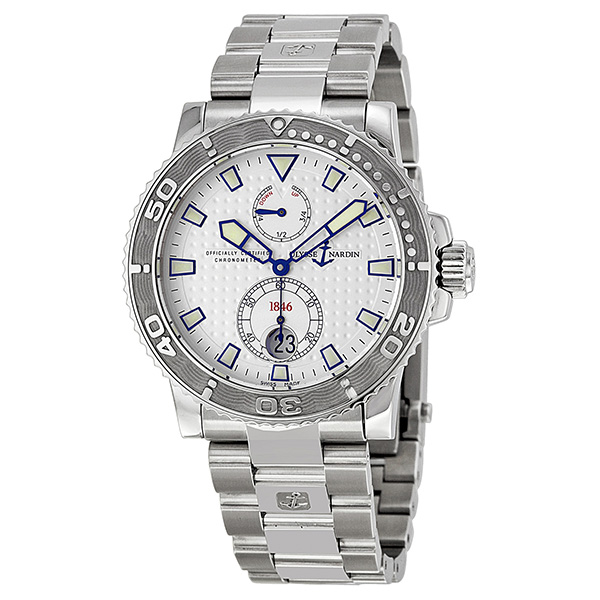 Ulysse Nardin Dive Master Chrono Automatic Titanium Blue Face Mens Watch