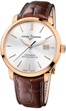 Ulysse Nardin San Marco Masterpiece 41mm Automatic Silver Case Black Dial Watch