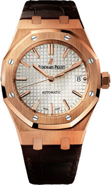 Audemars Piguet Royal Oak 37mm 18k Gold & Steel Rose Gold Dial Watch