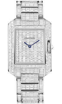 Cartier Tank HPI00585 Unisex Automatic Chronograph Steel Case Jet Black Face Water-Resistant Luxury Watch