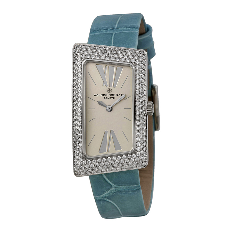 Vacheron Constantin 25515/000G-9233 Homage Automatic White Gold Watch with Black Dial