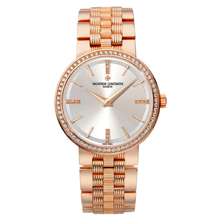 Vacheron Constantin 25557 Imitation Automatic Pink Gold Dial Ladies Watch