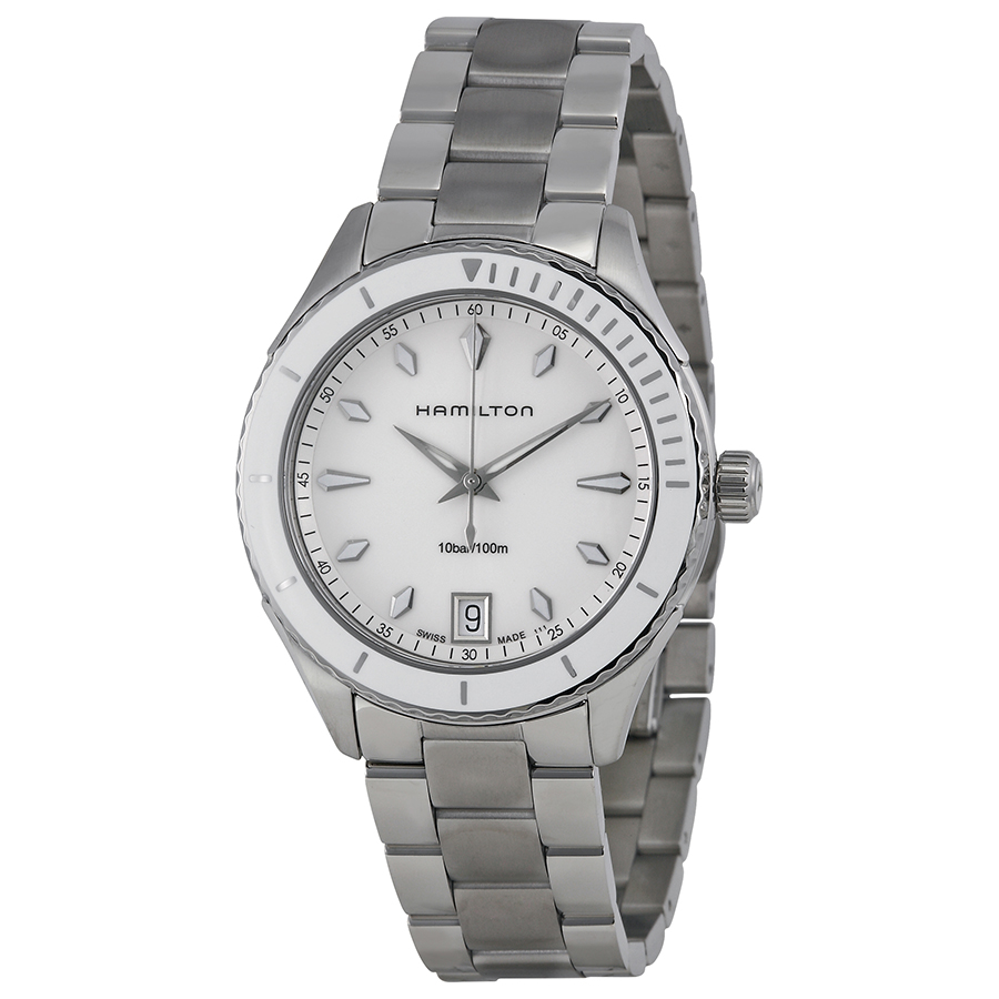 Hamilton White Dial Stainless Steel Automatic Watch - H37411111