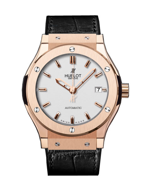 Hublot Classic Fusion Imitation Chronograph White Face Stainless Steel Watch