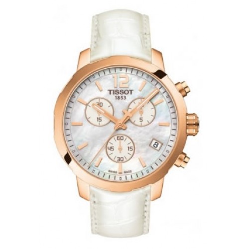 Tissot T095.417.36.117.00 Rose Gold & Silver Watch - Elegance in Every Detail