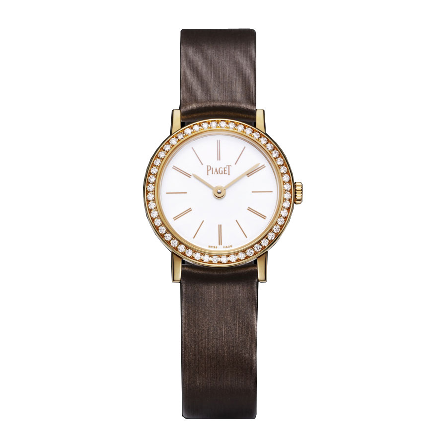 Piaget Swiss Automatic Watch - 18K Gold Case with Silver Dial