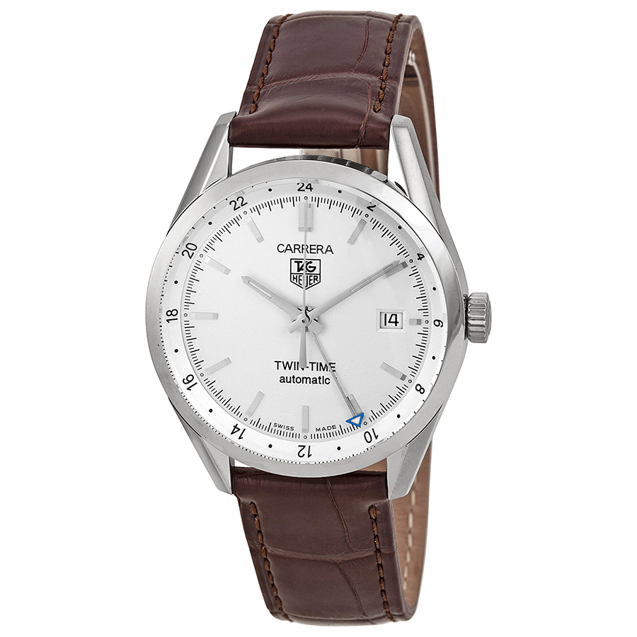 Tag Heuer Carrera Automatic Chronograph Watch - Black DLC Case - Silver Index Dial - 39mm Water Resistant Clone